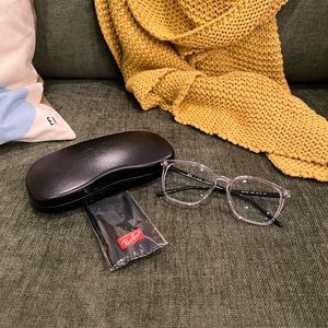 Ray Ban nonprescription eyeglasses with blue light lenses